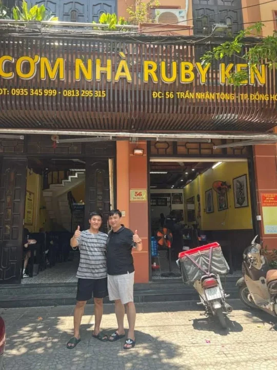 Mặt tiền Cơm Nhà Ruby Ken – 56 Trần Nhân Tông, TP. Đồng Hới